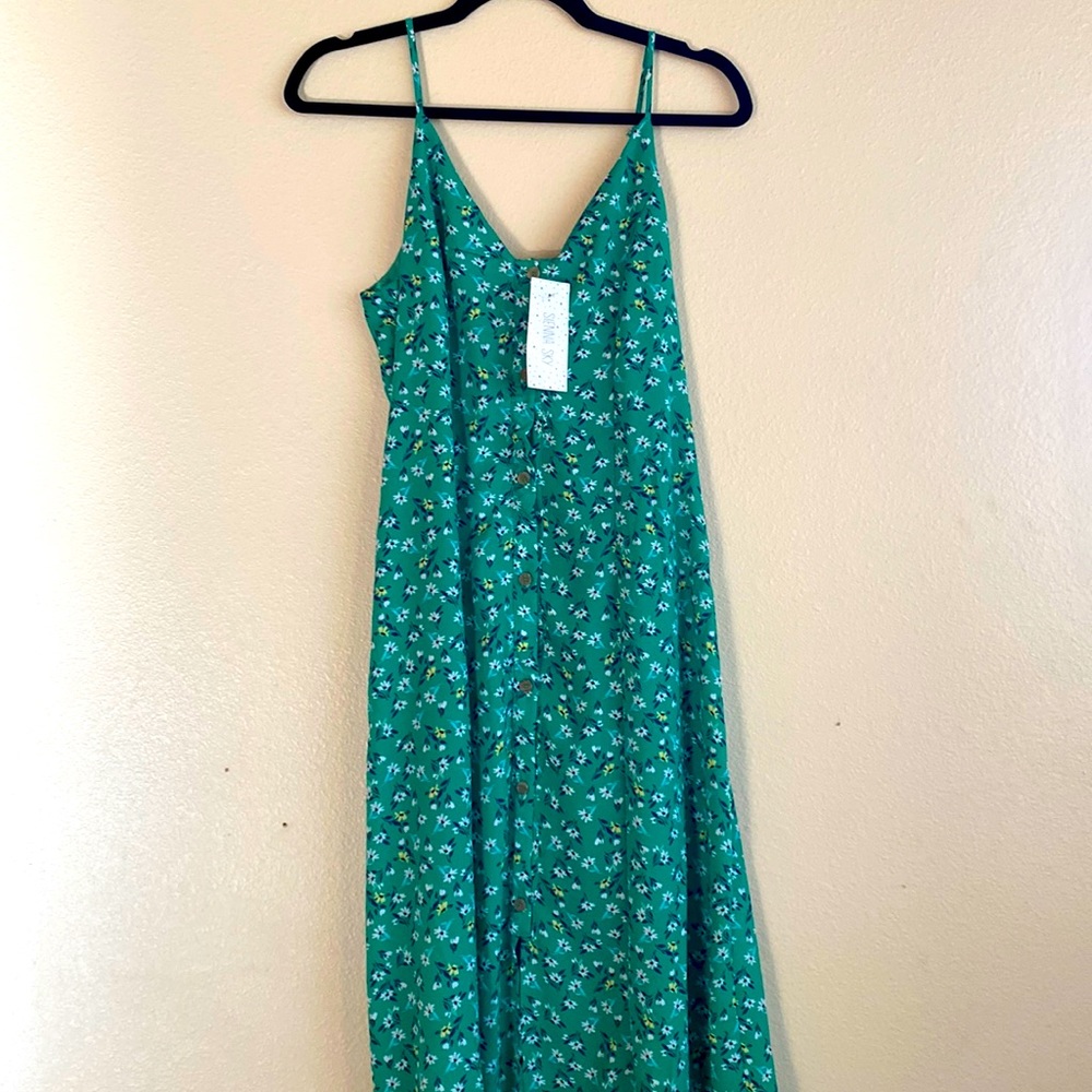 Green Floral dress size M